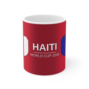 ハイチサッカー 11オンスマグカップ 2026 | 2026年ワールドカップ ハイチ 11オンスマグカップ | レ・グレナディアーズ サッカーファンへのギフト | ハイチの誇り