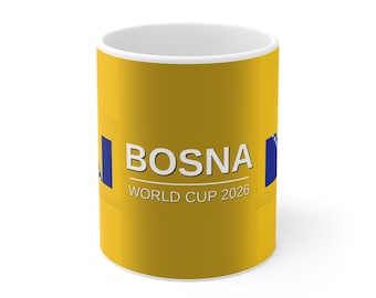 Bosnia and Herzegovina Soccer 11oz Mug 2026 | World Cup 2026 Bosnia and Herzegovina 11oz Mug | Zmajevi Football Fan Gift | Bosnia and Herzeg