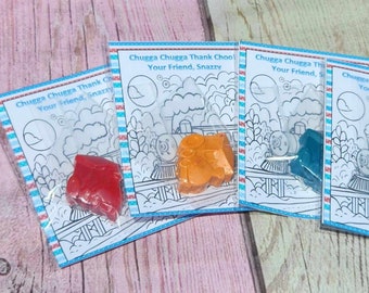 Train Crayons Coloring Kits for Kids | Unique Train Party Favors | Non-Toxic Crayons | Fun Activity Set for Birthday Parties | Train Gifts