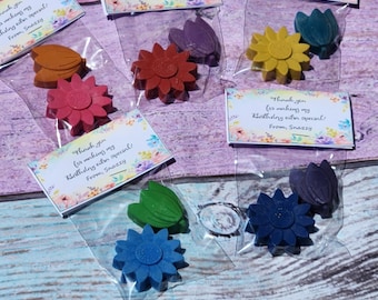 Crayons de couleur pour cadeaux : tulipe et tournesol, anniversaire d'enfants non toxique