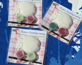 Kits de peinture pomme pour enfants | Cadeau de retour à l'école | Cadeau de remerciement pour enseignant | Sac cadeau pour la classe | Activité artistique Apple