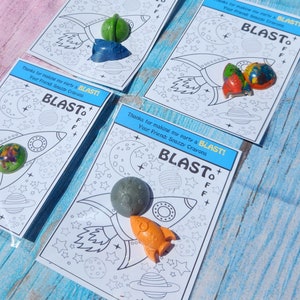 Space Theme Coloring Kit: Party Favors with Crayons