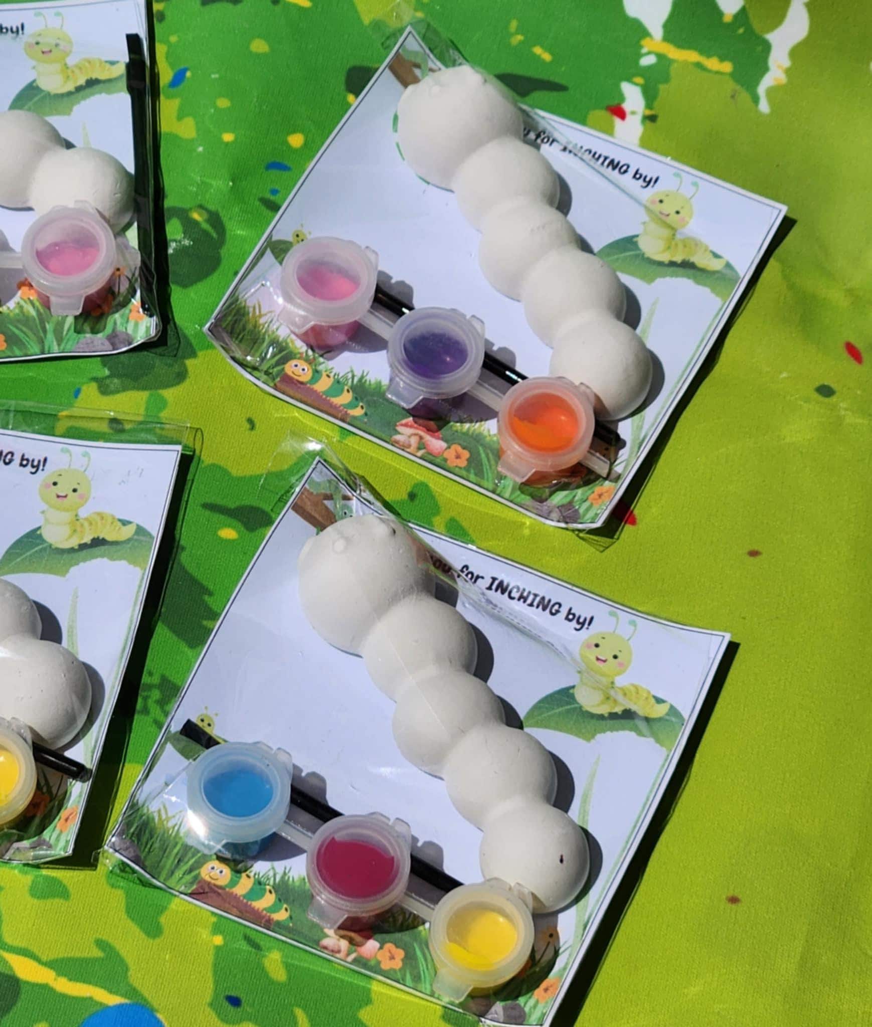 31 Engaging Bug Crafts For Kids 2 Caterpillar Paint Kit Party Favors Kids Birthday Craft Activity DIY…