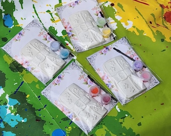 Makeup Purse Plaster Painting Kit: Sleepover Party Favor, Non-Toxic