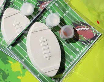 Football Paint Your Own Kit | Party Favors  | Birthday Party Activity | Sports Party Goodie Bags | Kids DIY Craft Kit
