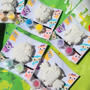 Owl Paint Your Own Kit | Owl Party Favors | DIY Kids Craft Activity | Take Home Gift | Owl Birthday Decorations | Painting Kit for Kids