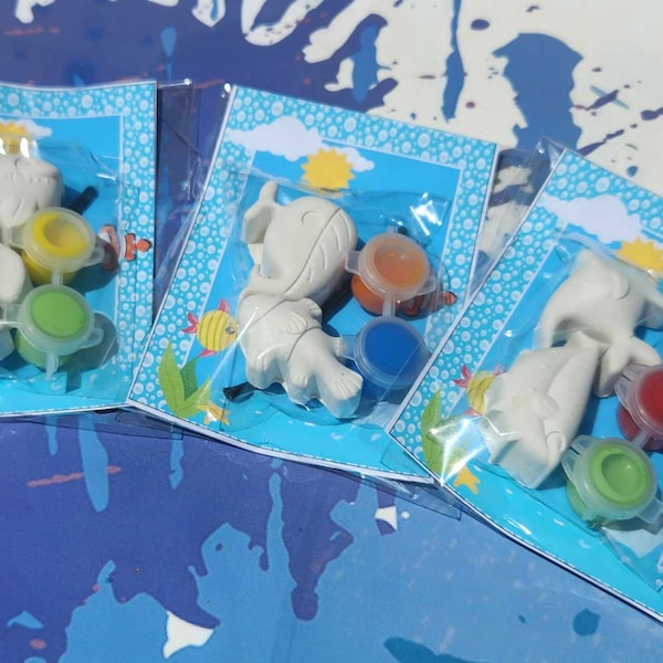 Ocean Themed Paint Kits l Kids Art l DIY painting l Under the Sea Birthday l Fish Party l Party Favors