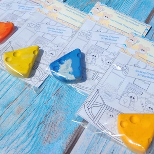Mouse Party - Cooking Party - Cheese Party - Party Favors - Cooking Party Favors - Cheese Crayons