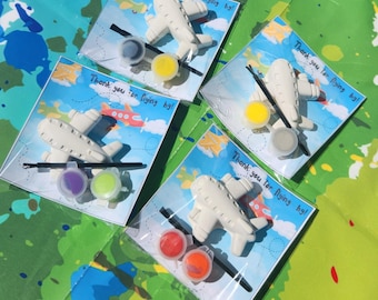 Airplane Paint Kits l Kids Art l Airplane Party Favors l Kids Gift l Airplane Party Gifts l  Thank you Gift l Goodie Bag Favors