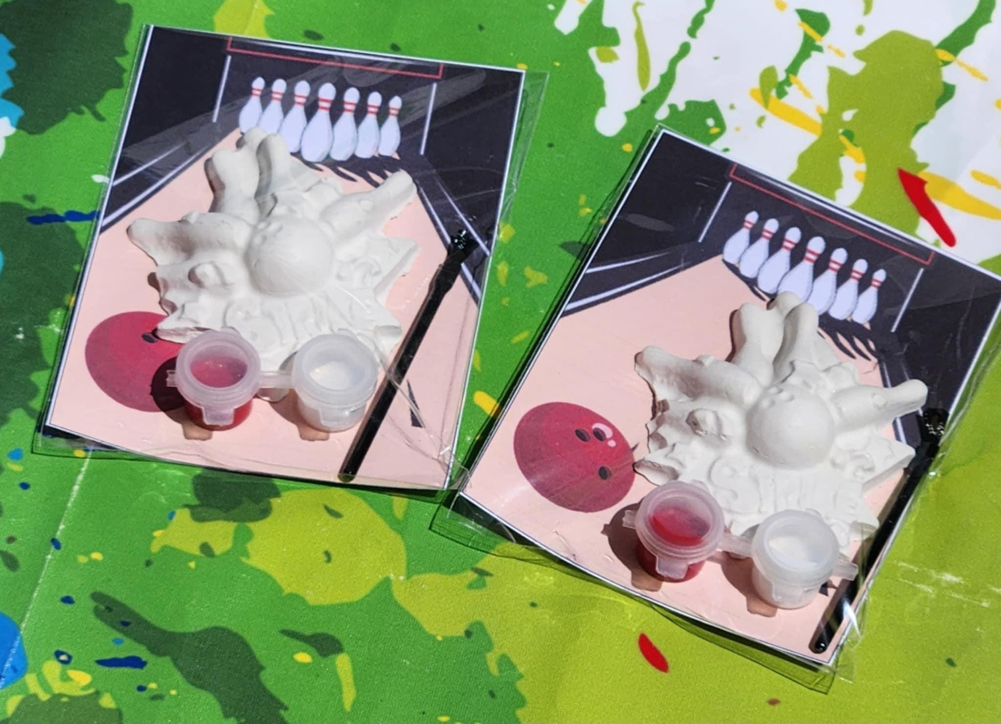 Bowling Party Favors for Kids – DIY Bowling Paint Kit – Birthday Party Activity – Bowling Goodie Bag – Plaster Painting Craft