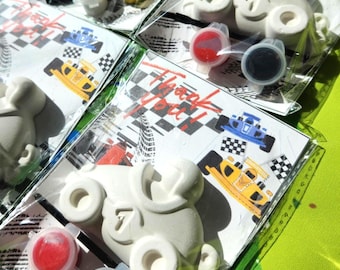Race Car Plaster DIY Paint Kit | Classroom Gift | Party Filler| Thank you Gift | Kids Activity | Racing by Birthday