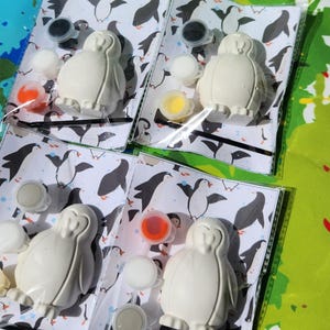 Penguin Paint Kit – Birthday Party Favors – DIY Paint Activity – Penguin Party Goodie Bag – Paint Your Own Penguin – Kids Art Kit