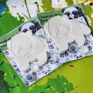 Panda Plaster Paint Kits l Panda party Favors| Cute Kids Art Activity | DIY Painting Party Favors | Panda Birthday Craft l Panda Gifts