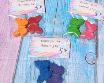 Butterfly Crayons - Butterfly Party Favors - Fluttering By