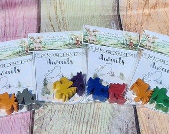 Explore the Forest: Woodland Moose Crayon Party Favors for Kids' Wilderness Adventures - Woodland Party Gifts - Moose Crayons Favors