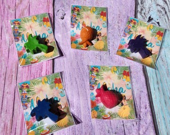 Hawaiian / Luau themed princess Party Favor Coloring Kits,  Crayon names, Crayons, Birthday Party Favors