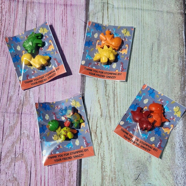 Dinosaur Mini Party Favors - Dinosaur Crayons - Party Favors - Boy Themed Dinosaur Birthday