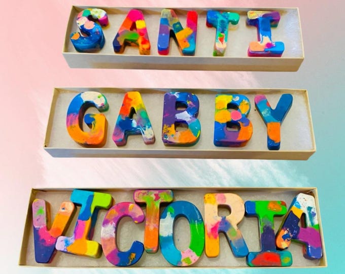 Personalized Crayon Names, Party Favors, Christmas Gifts, Stocking Stuffers, Birthday Party Favors l Gifts for Kids l Crayon Name