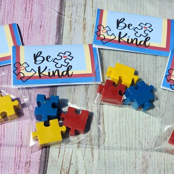 Puzzle Crayons Etsy