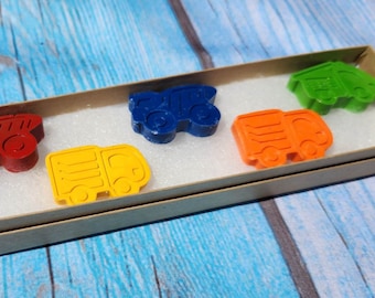 Construction Truck Crayons - Box Set - Party Favors