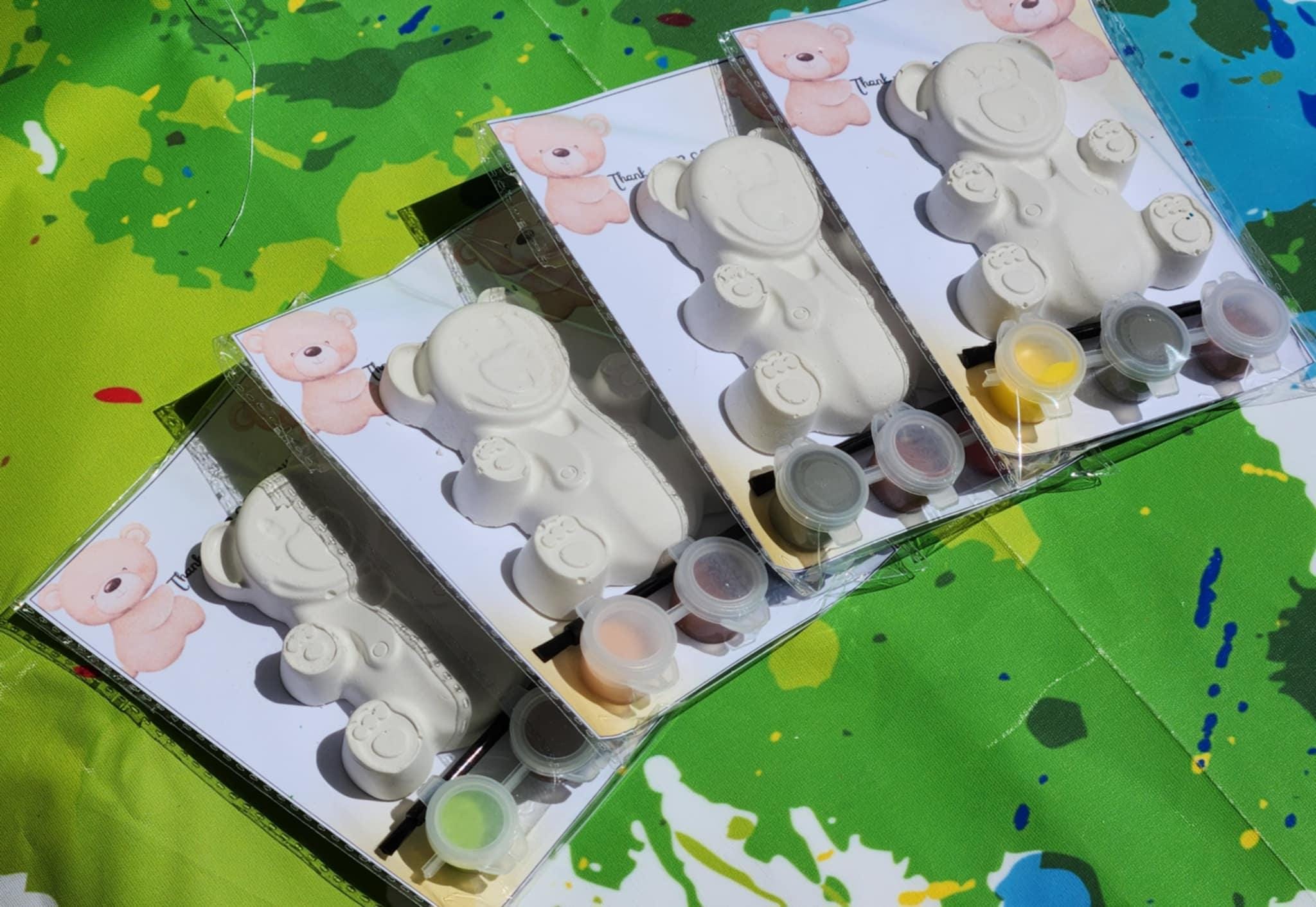 38 Un-BEAR-lievable Crafts: Engaging and Easy DIY Projects for Kids 10 Teddy Bear Paint Kit Baby Shower Favors DIY Kids Craft Thank You…