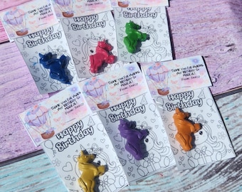 Unicorn Crayon Party Favors: Non-Toxic Birthday Goodie Bag Fillers