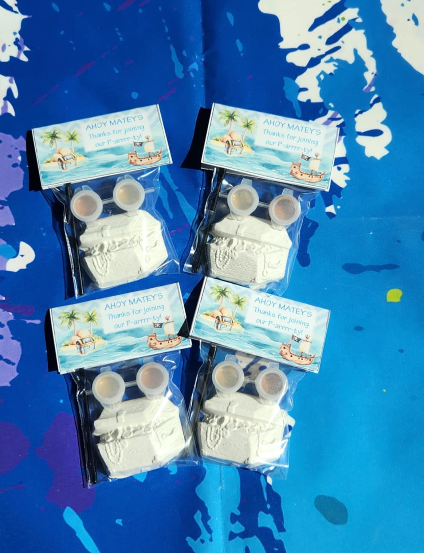 Pirate Chest Paint Your Own Kit, Pirate Party Favor, DIY Kids Craft,…