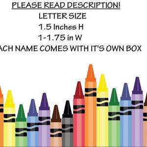 Personalized Crayon Names, Party Favors, Stocking Stuffers, Easter Basket, Flower Girl Gift, Birthday Party Favors image 2