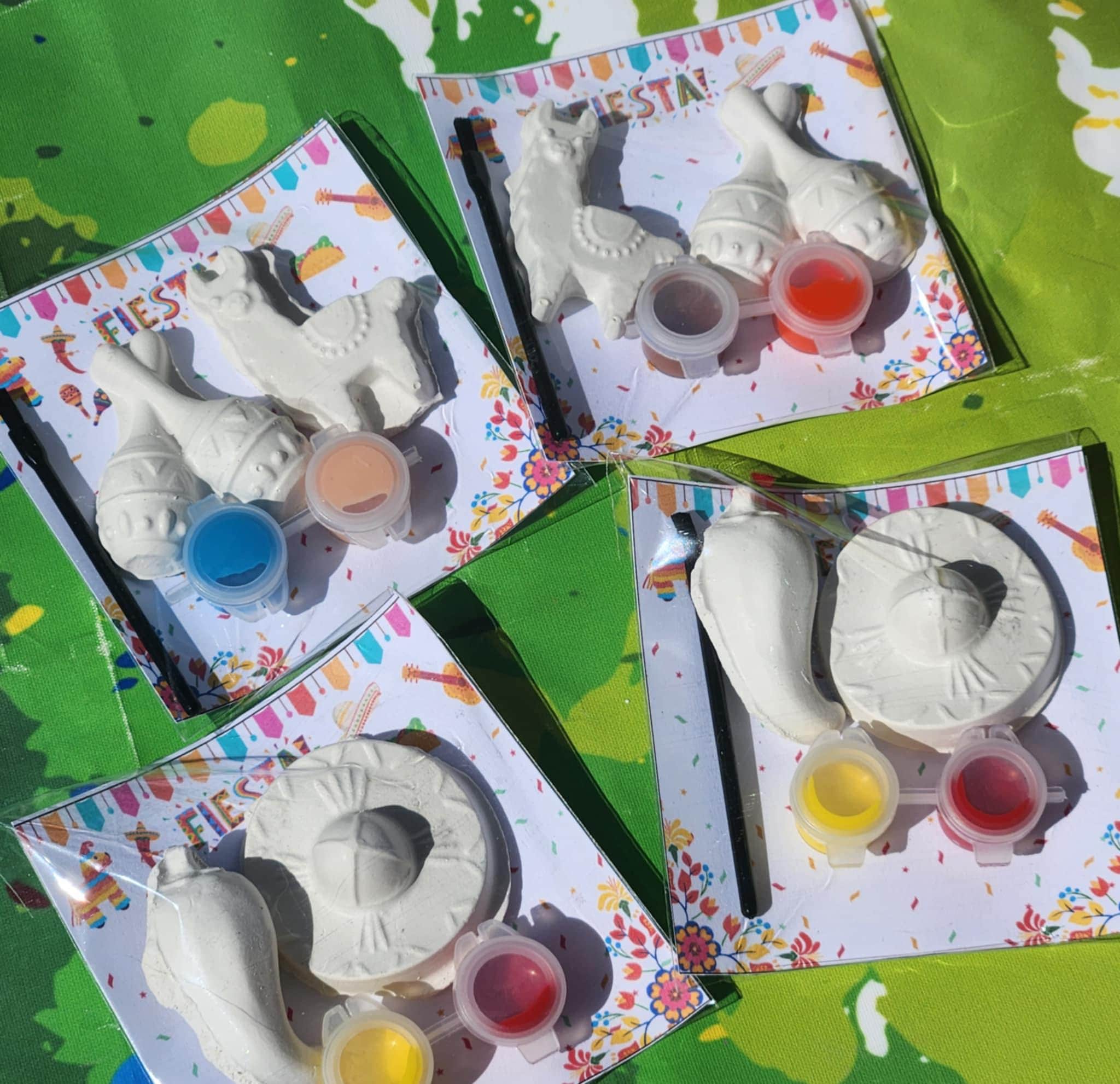 Fiesta Plaster Paint Kits for Kids Party Favors Mexican-Themed…