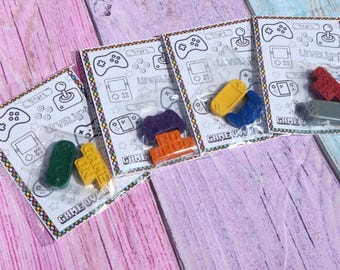 Gamer Crayon Party Favors: Video Game Birthday Gifts