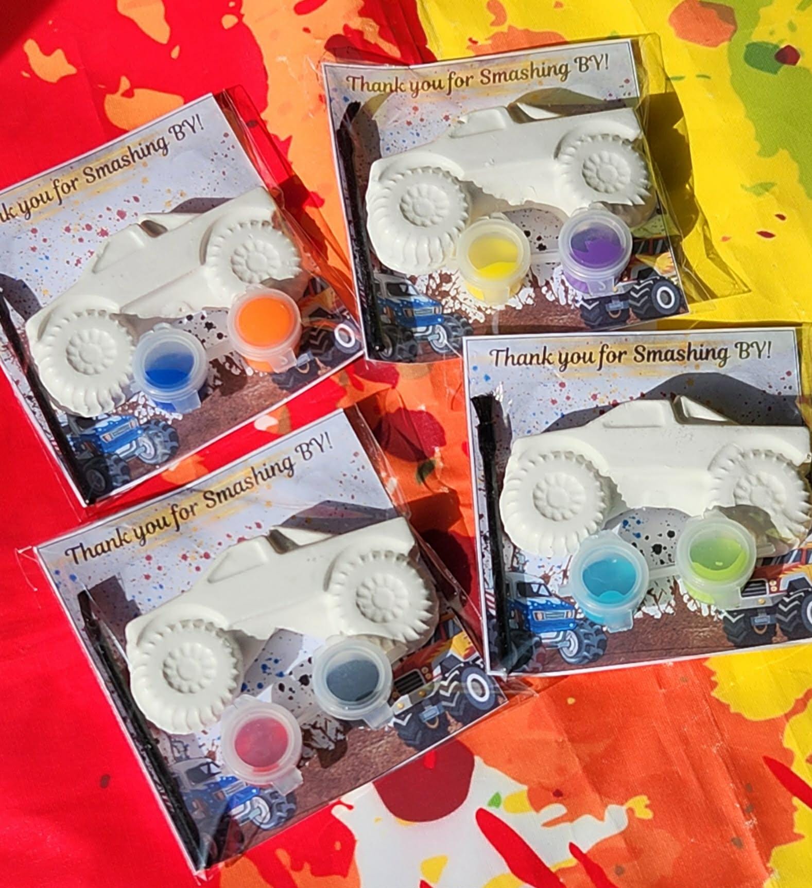 35 Crazy Fun Monster Crafts for Kids That Are Super Adorable 15 Monster Truck Paint Your Own Kit, Monster Truck Party Favor, DIY…