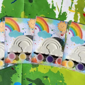 RainBow Paint Kits l Kids Craft l Kids DIY Art l Over the Rainbow Party Favors l Birthday Favors l Grab Bag l Rainbow Thank you Gifts