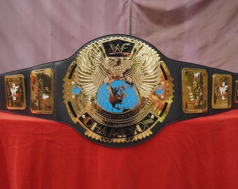 Aangepaste Big Eagle Championship-riem — gouden worsteltitelriem, replica volwassen grootte, gepersonaliseerde worsteltitel, cadeau voor worstelaars