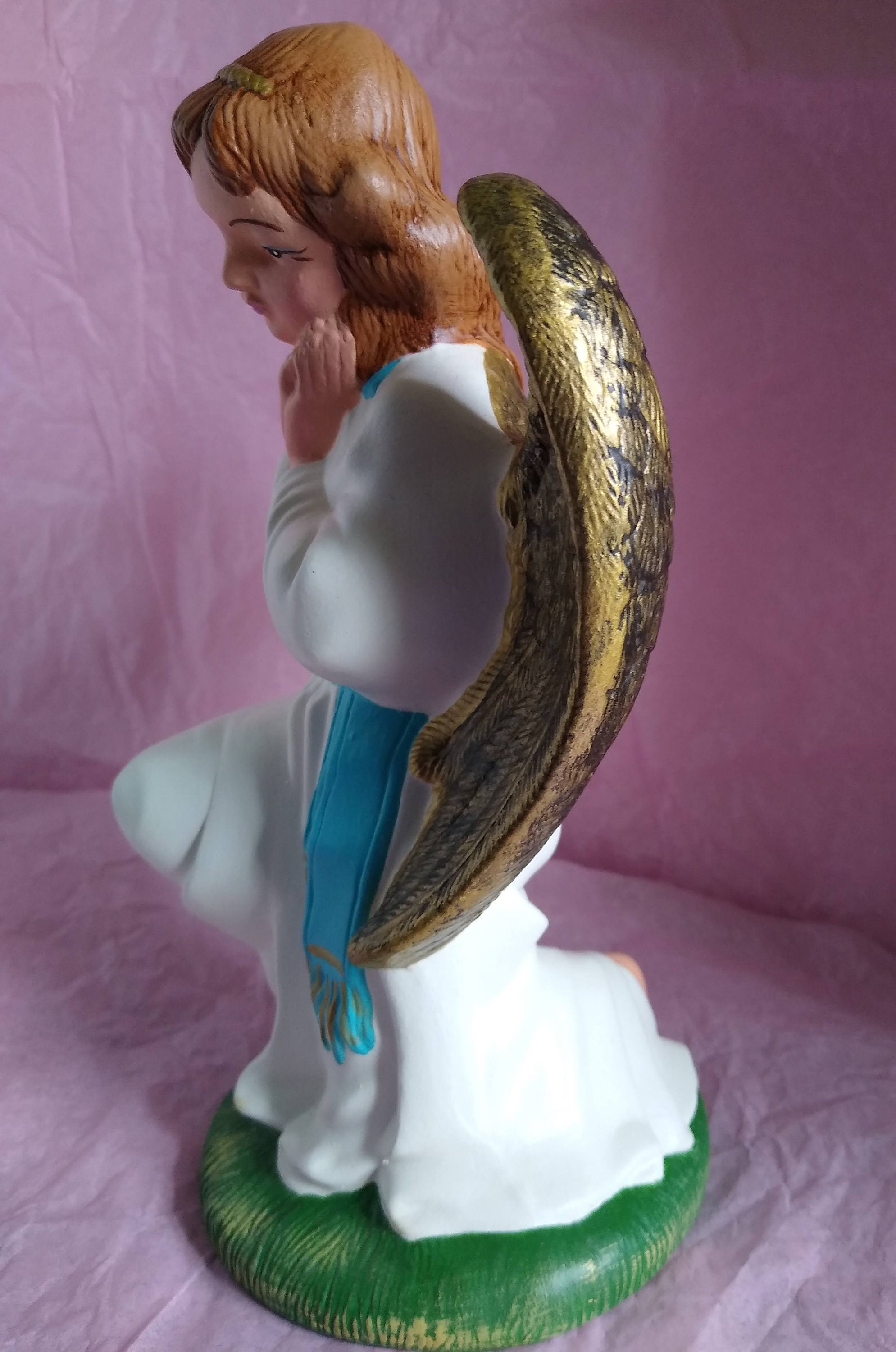 Vintage Nativity Angel Large Scale Paper Mache Italy type Etsy