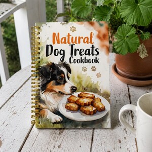Healthy Dog Food Cookbook Spiral Recipe Book for Homemade Pet Meal Planning