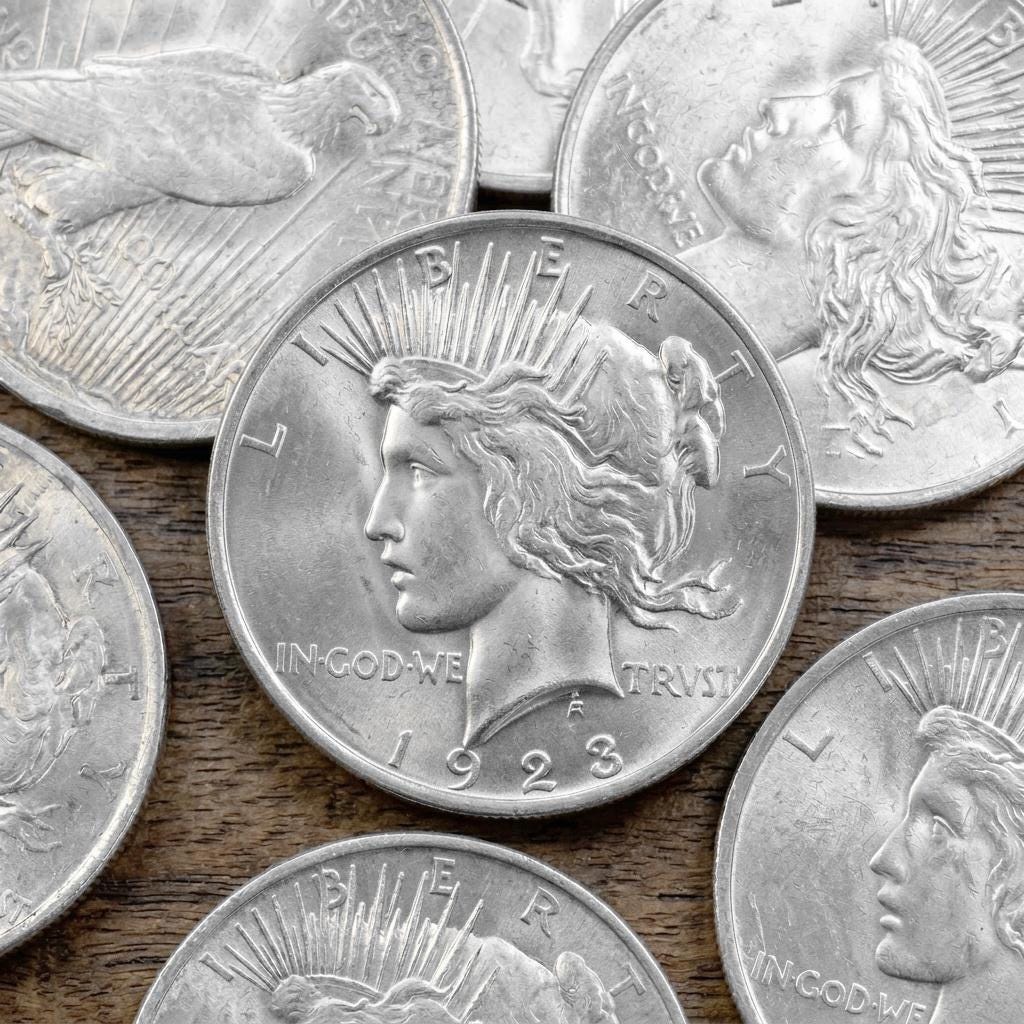 G6123 sv900 銀 アメリカ記念銀貨 6枚 セット 1921年 1921 silver dollar - Etsy 日本