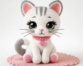 Blossom the Amigurumi Kitten Crochet Pattern | DIY Kitten Toy