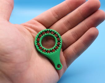 Llavero con anillo de engranaje