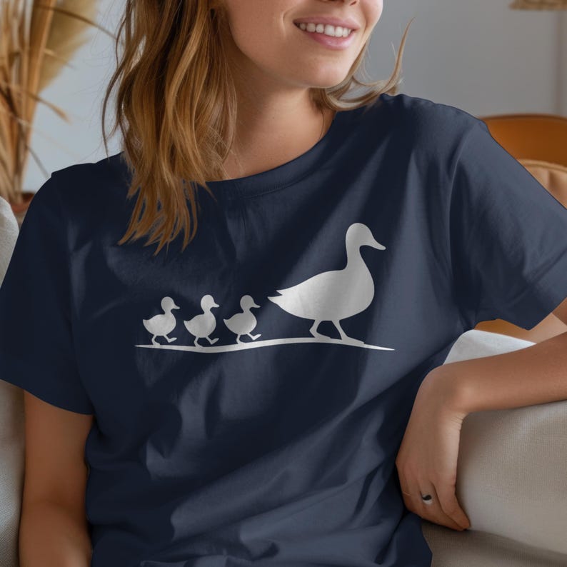 Soft cotton mom duck shirt perfect for casual everyday wear and cottagecore fashion lovers.