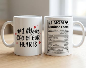Nummer Eins Mom Becher Muttertagsgeschenk, Keramik Kaffeetasse, Mutter Geburtstagsgeschenk