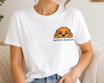 Comfort Colors® Personalisiertes Hundenamen-Hemd, Benutzerdefinierte Hundemama-T-Shirt, Hundepapa-Geschenk, Haustierliebhaber-Geschenk