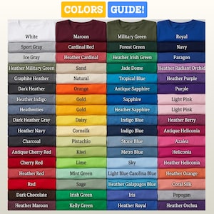 t-shirt color guide