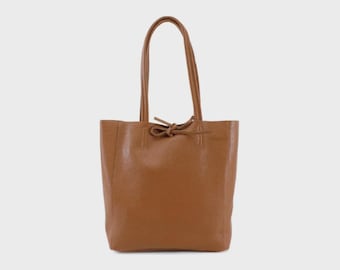Women's Real Soft Leather Tote Shopper Bag Ladies Top Handle Large Tote Handbag
