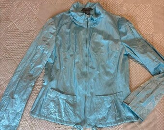 VTG Per Se Designer blue metal jacket