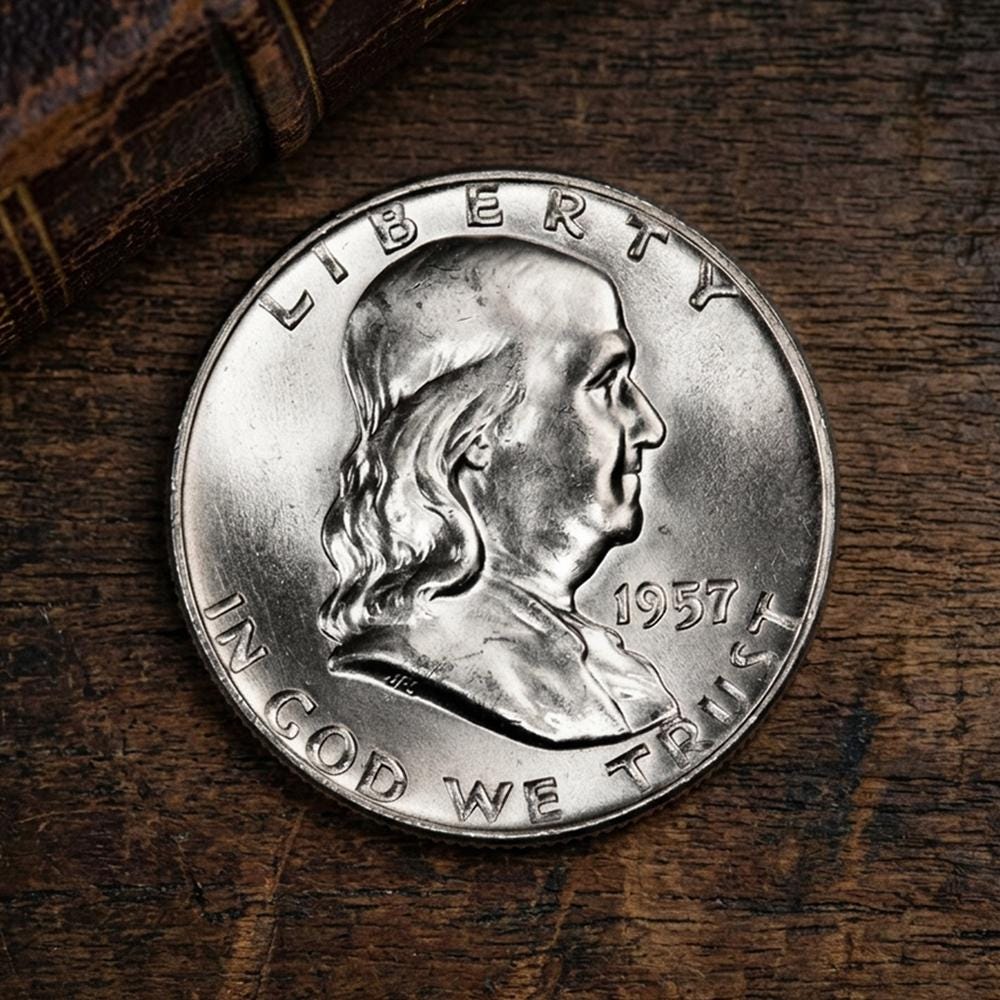 アメリカ　硬貨　旧硬貨 Dollar 1957 - Etsy 日本