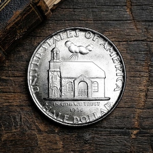 アメリカ　1936 ロングアイランド　記念銀貨　ハーフダラー 1936 half dollar - Etsy 日本
