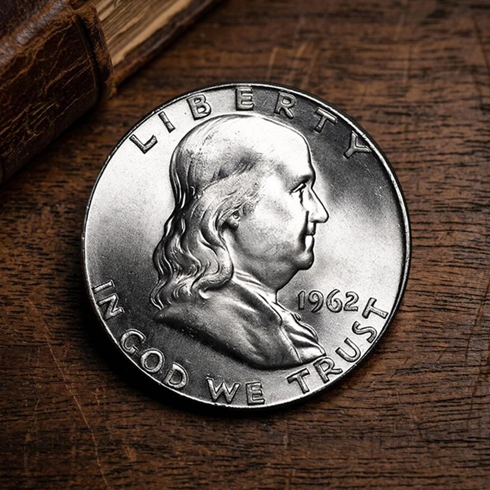 プルーフ PR67)アメリカ合衆国 フランクリン ハーフダラー銀貨 1962