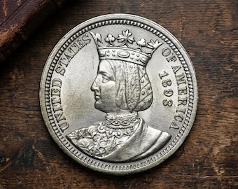 希少な 1887 年ベルギー 1 フラン銀貨 - レオポルド 2 世 - XF+ 状態