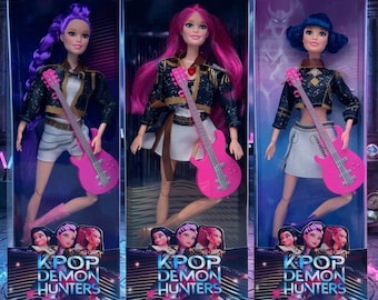 Set de muñecos Kpop Demon Hunters: Rumi, Mira, Zoey, peluches coleccionables estilo anime