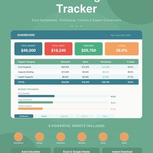 NDIS Budget Tracker Excel-ark